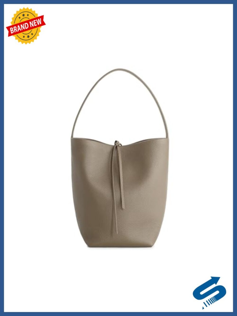 Genuine Leather Bucket Bag Shoulder Bag Women Minimalist Tote